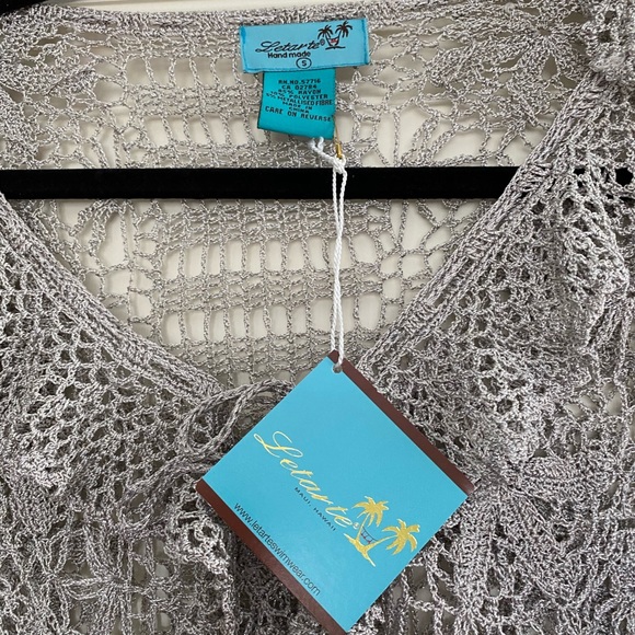 Letarte Silver crochet top - Picture 2 of 5